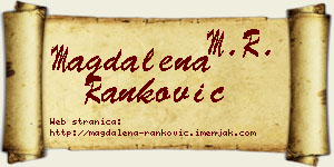 Magdalena Ranković vizit kartica